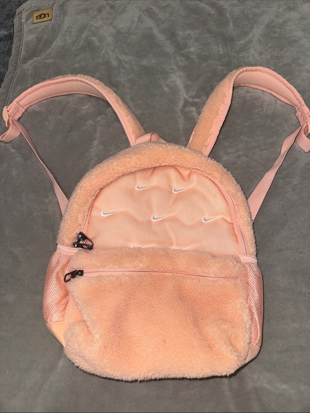 Nike Peach Sherpa Mini Backpack